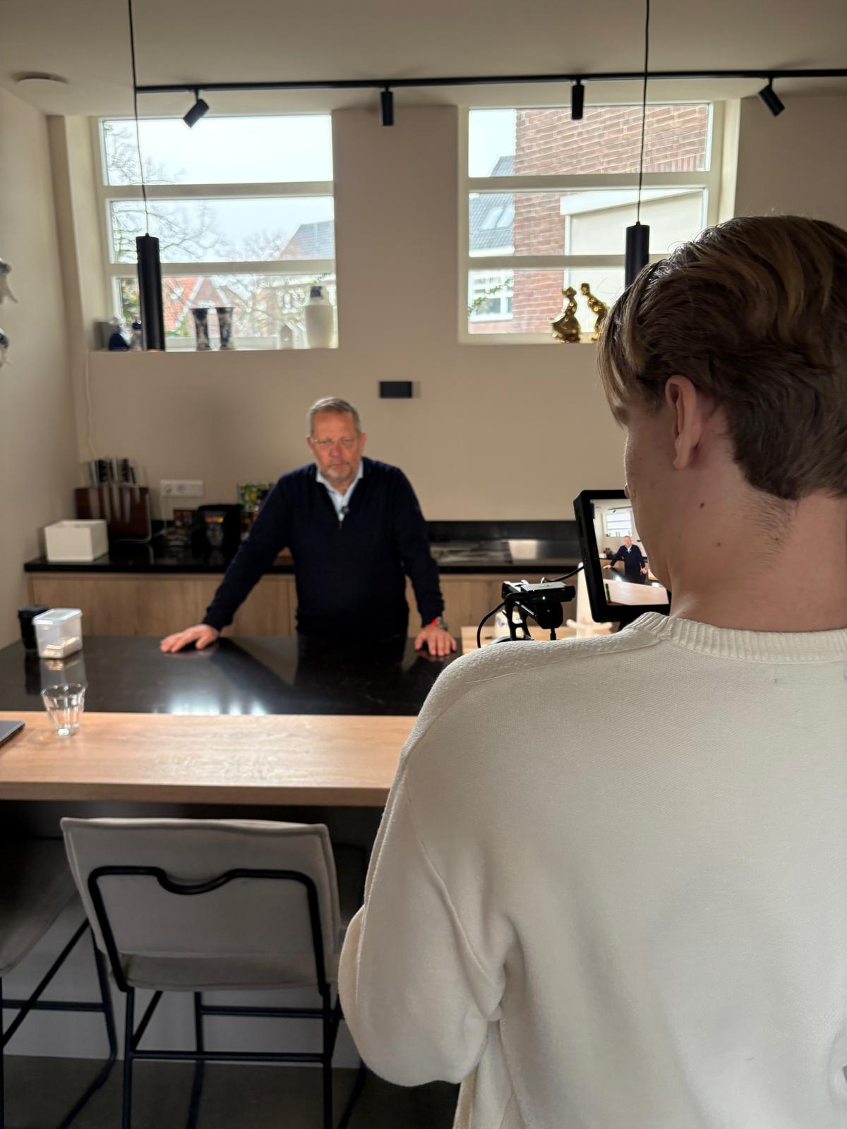 Behind the scenes - Professionele video-opname